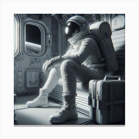 Astronaut In Space 6 Canvas Print