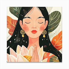 Lotus Flower 5 Canvas Print