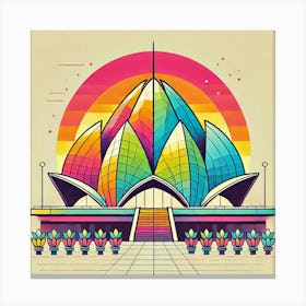 Lotus Temple 1 Canvas Print