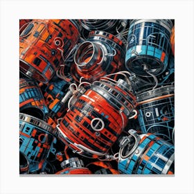 Canisters Canvas Print