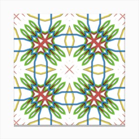 National Color Pattern Canvas Print