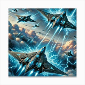 Ionosphere Sky Dominators Converted Canvas Print