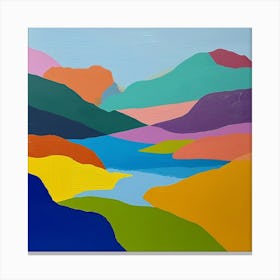 Colourful Abstract Lake District National Park England 4 Canvas Print