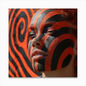 Face Painting Canvas Print