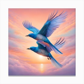 Birds In Flight Canvas Print