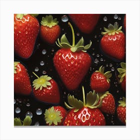 A Luscious Strawberry Echo 3 Canvas Print