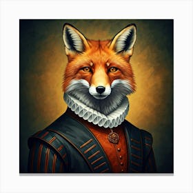 Fox Portrait Canvas Print