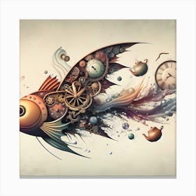 Fish Steampunk Canvas Print