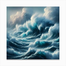 Stormy Sea 1 Canvas Print