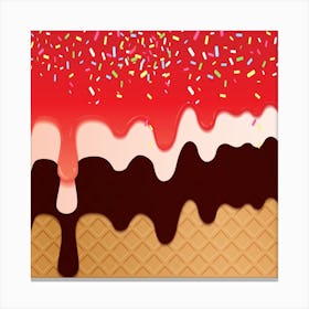Ice Cream Sundae 24 Canvas Print