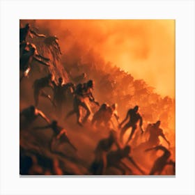 Zombies On A Hill 1 Canvas Print