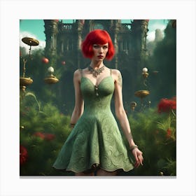 Red Hair Tess Synthesis - Whimsy(3) Canvas Print