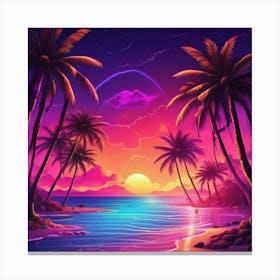 Tropical Sunset Stampe su tela