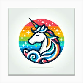 Unicorn Logo Canvas Print