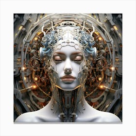 Cybernetic Woman 2 Canvas Print