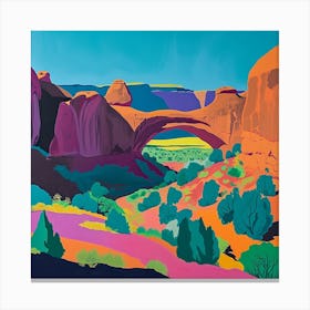 Colourful Abstract Arches National Park Usa 3 Canvas Print