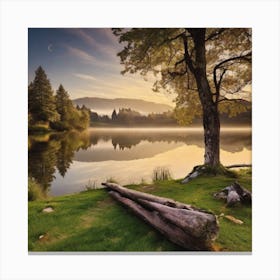 Sunrise By The Lake 4 Canvas Print