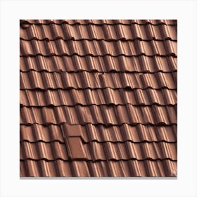 Terracotta Tile Roof Canvas Print