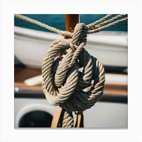 Knot On A Rope Canvas Print