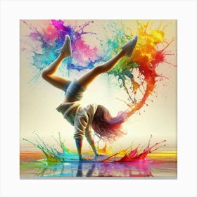 Colorful Dancer Canvas Print