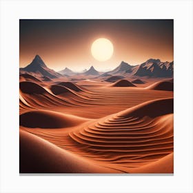 Desert Landscape Canvas Print