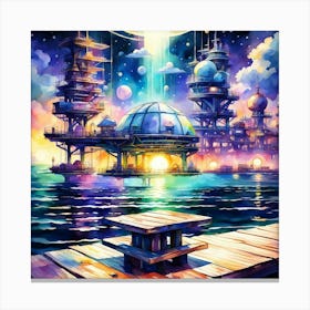 Alien City Canvas Print