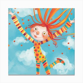 Girl In The Sky 1 Canvas Print