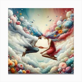 'Love In The Clouds' 1 Canvas Print