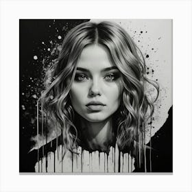 Portrait Of A Girl Canvas Print