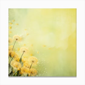 Dandelion Background Canvas Print