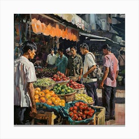 Fruit Market 1 Canvas Print