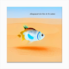 Fish In Desert Canvas Print