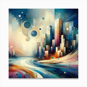 Abstract Cityscape 20 Canvas Print