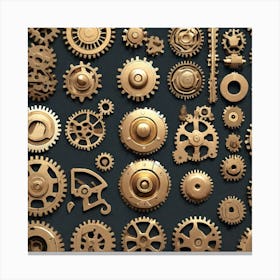 Clockwork Gears 10 Canvas Print