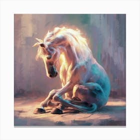 White Horse 2 Canvas Print