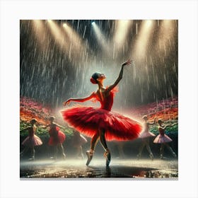 Ballet In The Rain Canvas Print