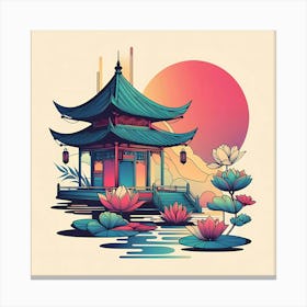 Chinese Pagoda 2 Canvas Print