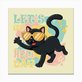 Let'S Go Holiday with Black Cat Toile