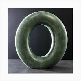 Green Marble O Canvas Print