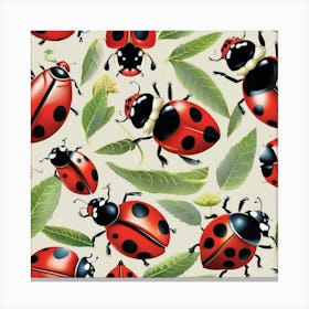 Ladybugs Canvas Print