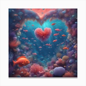 Heart Of Coral Reef Canvas Print