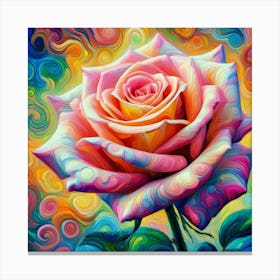 Rose Painting Canvas Print