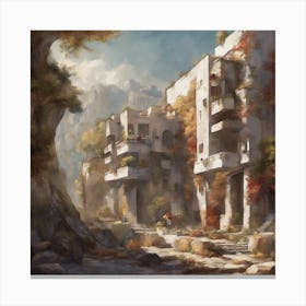 Elven City Canvas Print