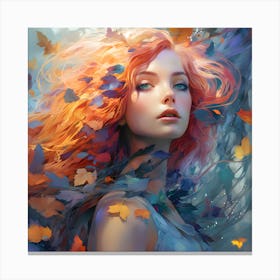 Autumn Girl Canvas Print