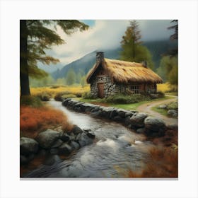 Swedish Cottage Canvas Print