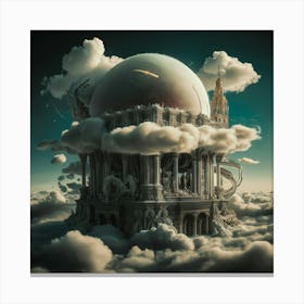 'The Castle In The Clouds' Canvas Print