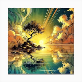 Solitary Radiance 1 Canvas Print