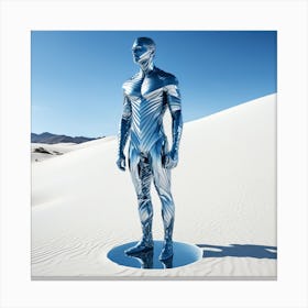 Man Standing In The Desert 48 Canvas Print