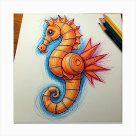 Seahorse 3 Canvas Print