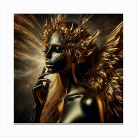 Golden Angel Canvas Print